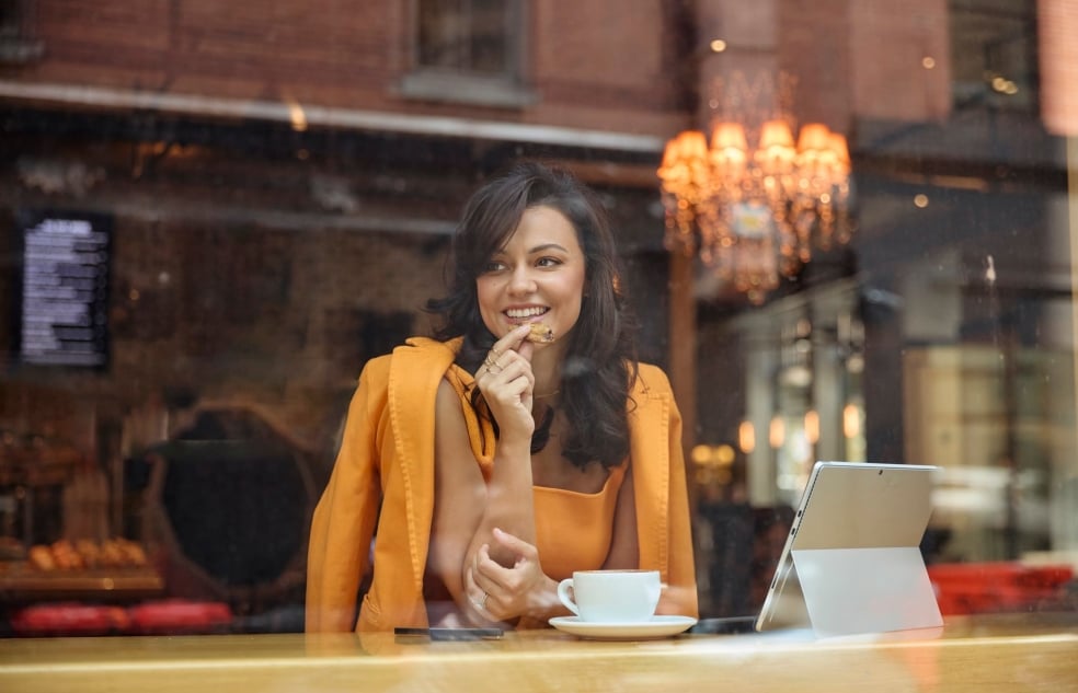 Woman with Coffee