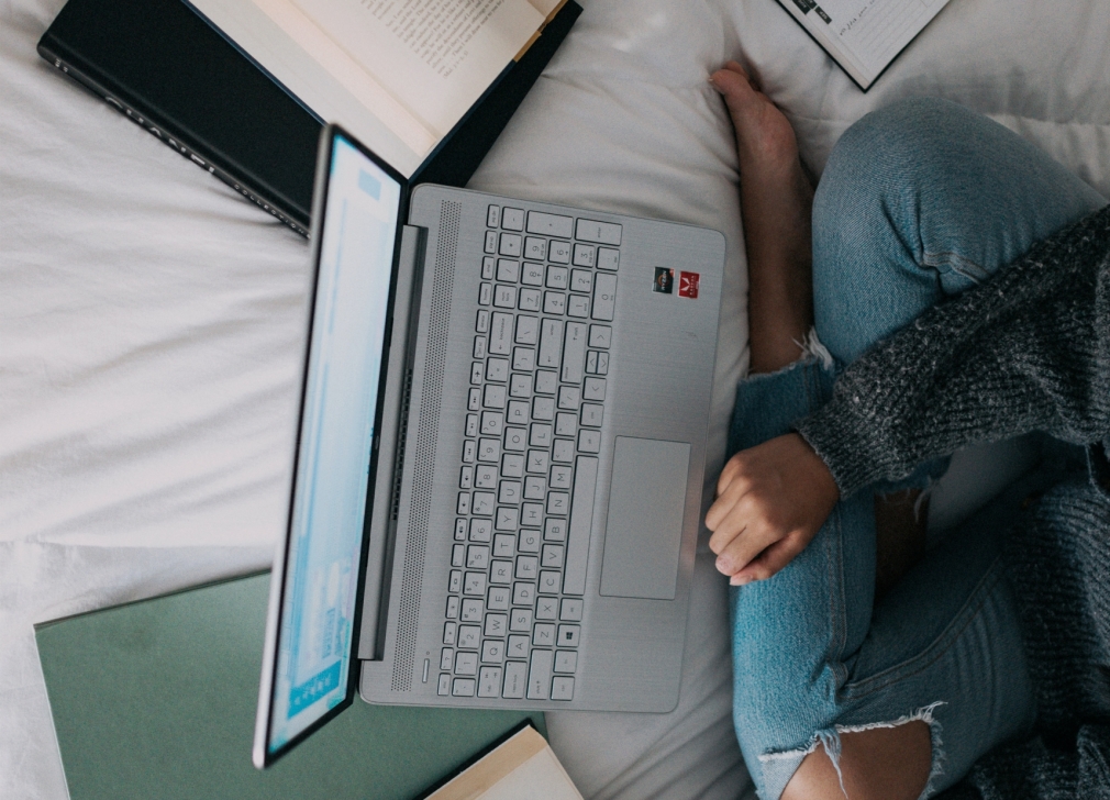 Woman in a Laptop