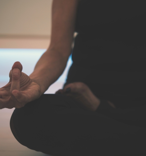 Woman in Yoga Class