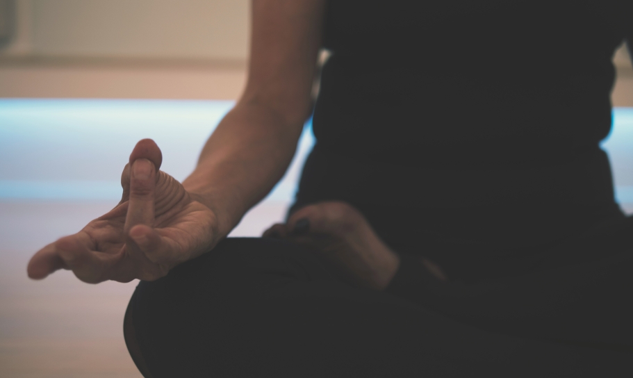 Woman in Yoga Class